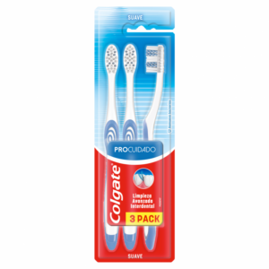 Cepillo de Dientes Colgate Pro Cuidado - Suave 3 Pack