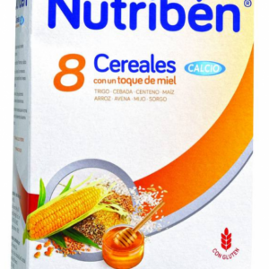Cereal infantil Nutriben 8 Cereales Miel 4 Frutas 300 Gr