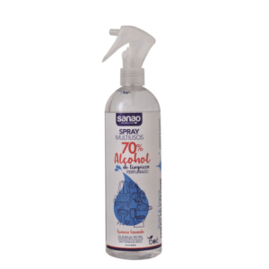Alcohol Sanao Spray Multiusos 70% 16 Oz