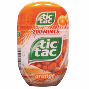 Caramelo Tic Tac Bottle Orange 3.4 Oz