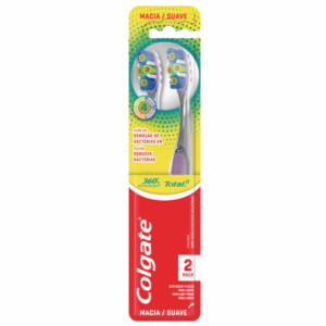 Cepillo de Dientes Colgate 360 Avanzado Total 12 - Suave 2 Pack