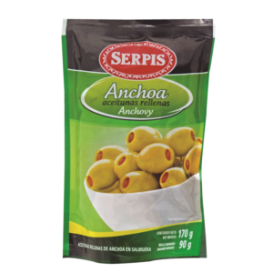 ACEITUNA EL SERPIS RELLENAS ANCHOA 170 Gr