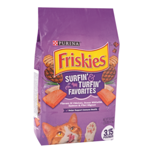 alimento gatos friskies surfin & turfin favorites 3.15 lb