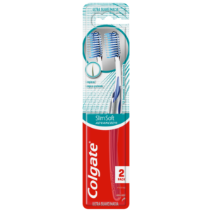 Cepillo de Dientes Colgate Slim Soft Avanzado - Ultra Suave 2 Pack