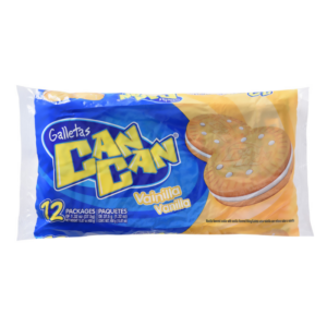 CAN CAN GALLETA RELLENA VAINILLA 450 G