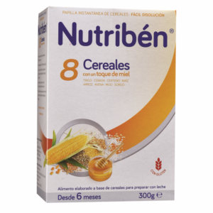 Cereal Infantil Nutriben 8 cerales miel 300 gr