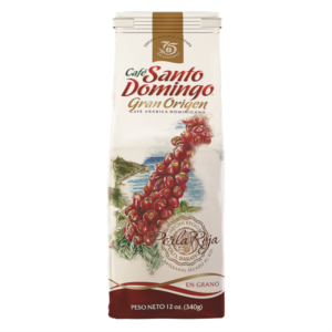 CAFÉ SANTO DOMINGO PERLA ROJA GRANO 12 OZ