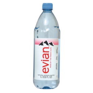 agua mineral Evian pet 1.0 LT.