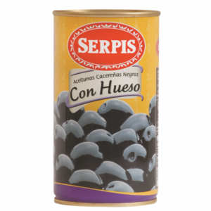 Aceituna El Serpis Negra C/Hueso 350 Gr