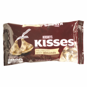 Chocolates hersheys kisses almonds 8.5 oz