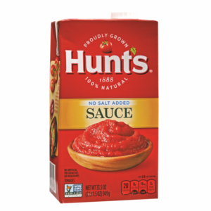 Sauce hunts Tomate No Salt 33.5 Oz