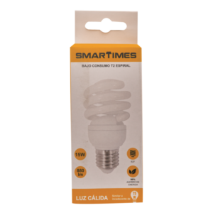BOMBILLO FLUOR SMARTIMES LUZ AMARILLA 15W 2700K