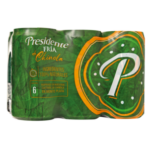 CERVEZA PRESIDENTE CHINOLA 8 OZ 6 PACK