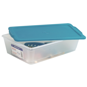caja spartaplast rectangular transparente 02lt 0208