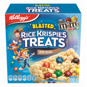 Barras Kelloggs Rice Krispies Treats M&M 100 Gr