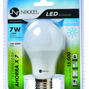Bombillo Nikkei Led 7W E27.