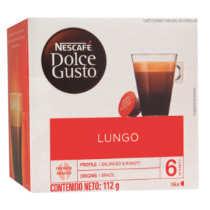 capsulas nescafe dolce gusto lungo 16 tazas preparadas