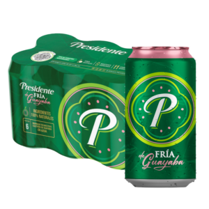 CERVEZA PRESIDENTE GUAYABA 8 OZ 6 PACK