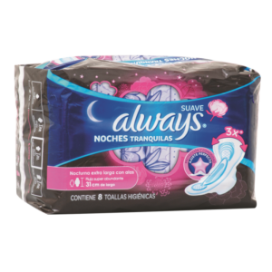 toallas sanitarias always noches tranquilas 8 uds.