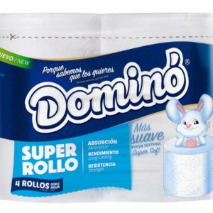papel higiénico domino super rollo 4/1