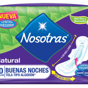 toallas sanitarias nosotras buenas noches natural 10 uds