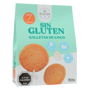 GALLETA ECOVIDA SIN GLUTEN COCO 150 GR
