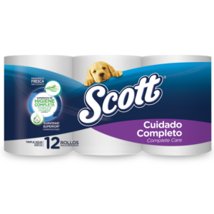 Papel Higiénico Scott Triple Cuidado 12/1.