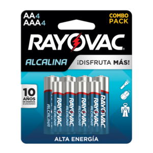 PILAS ALCALINA PACK RAYOVAC AA4+AAA4/8