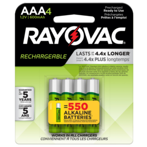 PILA RECARGABLE RAYOVAC 4AAA NM-724