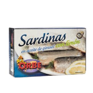 Sardinas En Aceite Con Limon Orbe 124 Gr