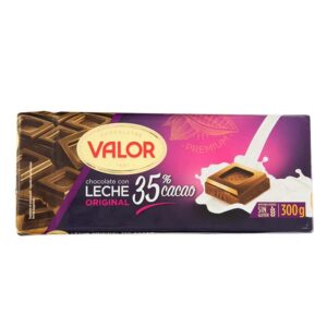 Barra De Chocolate Con Leche Valor 300 Gr