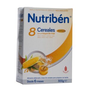 Papilla 8 Cereales Y Miel Con Fibra Nutriben 300 Gr