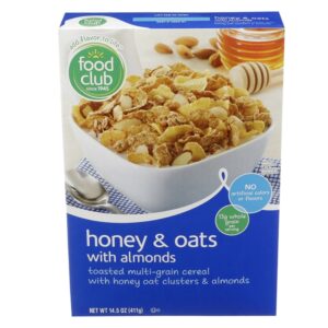 Cereal Con Avena Almendra Y Miel Food Club 14.5 Onz