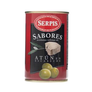 Aceitunas Rellenas De Atu En Escabeche Serpis 300 Gr