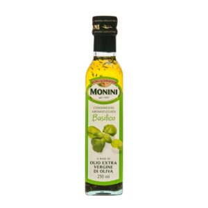 Aceite De Oliva Extra Virgen Con Albahaca Monini 250 Ml