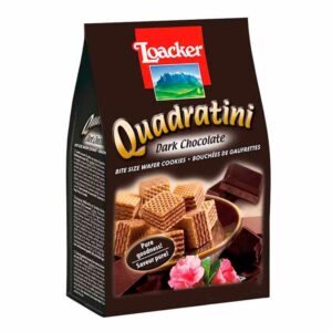 Galletas Quadratini Chocolate Oscuro Loacker 110 Gr