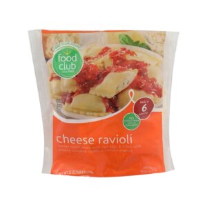 Ravioli Relleno De Queso Food Club 25 Onz