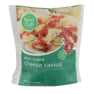 Ravioli De Queso Mini RounD Food Club 24 Onz