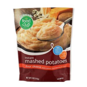 Puré De Papas Instantáneo Sabor 4 Quesos Food Club 4 Onz