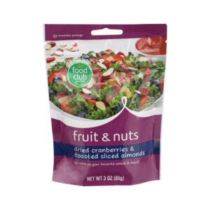 Topping Para Ensaladas Arandanos Y Almendras Food Club 3 Onz