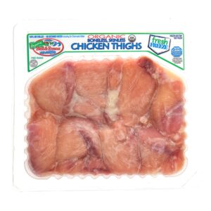 Muslo Ancho De Pollo Organico Deshuesado Congelado Bell & Evans
