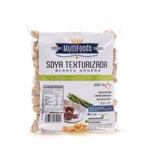 Soya Texturizada Blanca Gruesa Multifoods 200 Gr