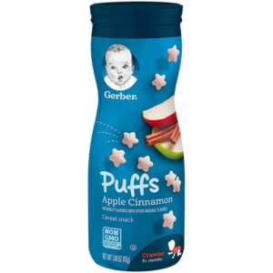 Snack Puff Sabor Canela Y Manzana Gerber 1.48 Onz