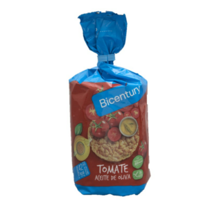 Tortitas De Maíz Sabor A Tomate Y Aceite De Oliva Bicentury 123.5 Gr