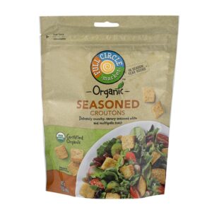 Croutones Organicos Sazonados Para Ensalada Full Circle 5 Onz