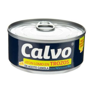 Atun Trozos En Aceite Vegetal Calvo 142 Gr