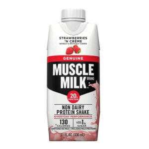 Batida Sabor Fresa 25 Gr Proteinas Muscle Milk 14 Onz