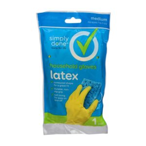 Guantes De Latex Medianos Simply Done 1 Par/Paq