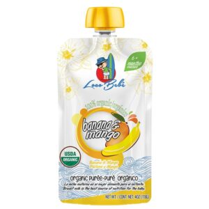 Compota Orgánica Banana Y Mango Loco Bebé 113 Gr
