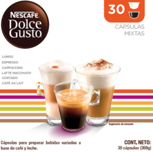 Café en Cápsulas Nescafé Dolce Gusto Collection Box 30 Und/Paq